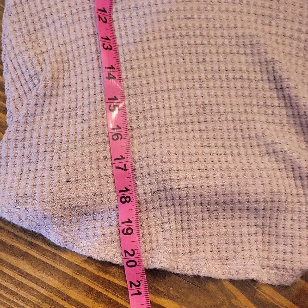 Altar'd State Soft Mauve Purple Waffle Knit Boho Sleeve Top, Womens M, Artsy - Picture 7 of 7